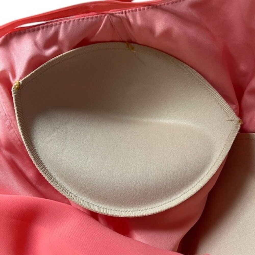Allure Bridals Bridesmaids Women Halter A Line Dress Formal Salmon Pink 10 NWOT - Picture 13 of 13